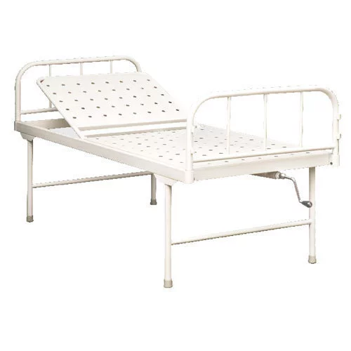 MANUAL SEMI- FOWLER BED WITH SS PANEL & MATTRESS